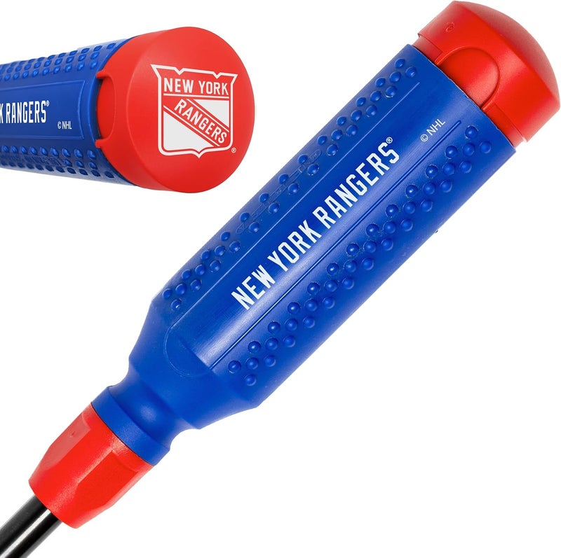 Megapro ® NHL® Team Edition Multi-bit Screwdriver | Officially Licensed NHL® Gear | Durable, Ergonomic, Pro-Grade Screwdriver (New York Rangers®) - Image 1